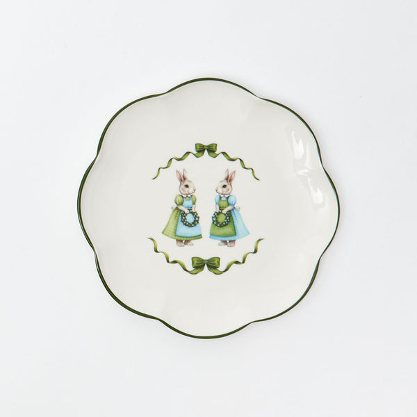 Blue Cottontail Bunny Starter Plate