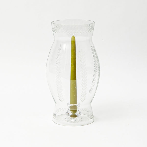 Engraved Glass Lantern