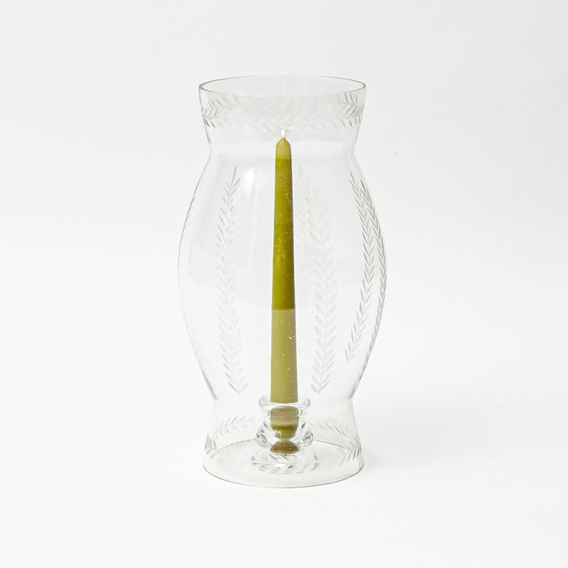 Engraved Glass Lantern