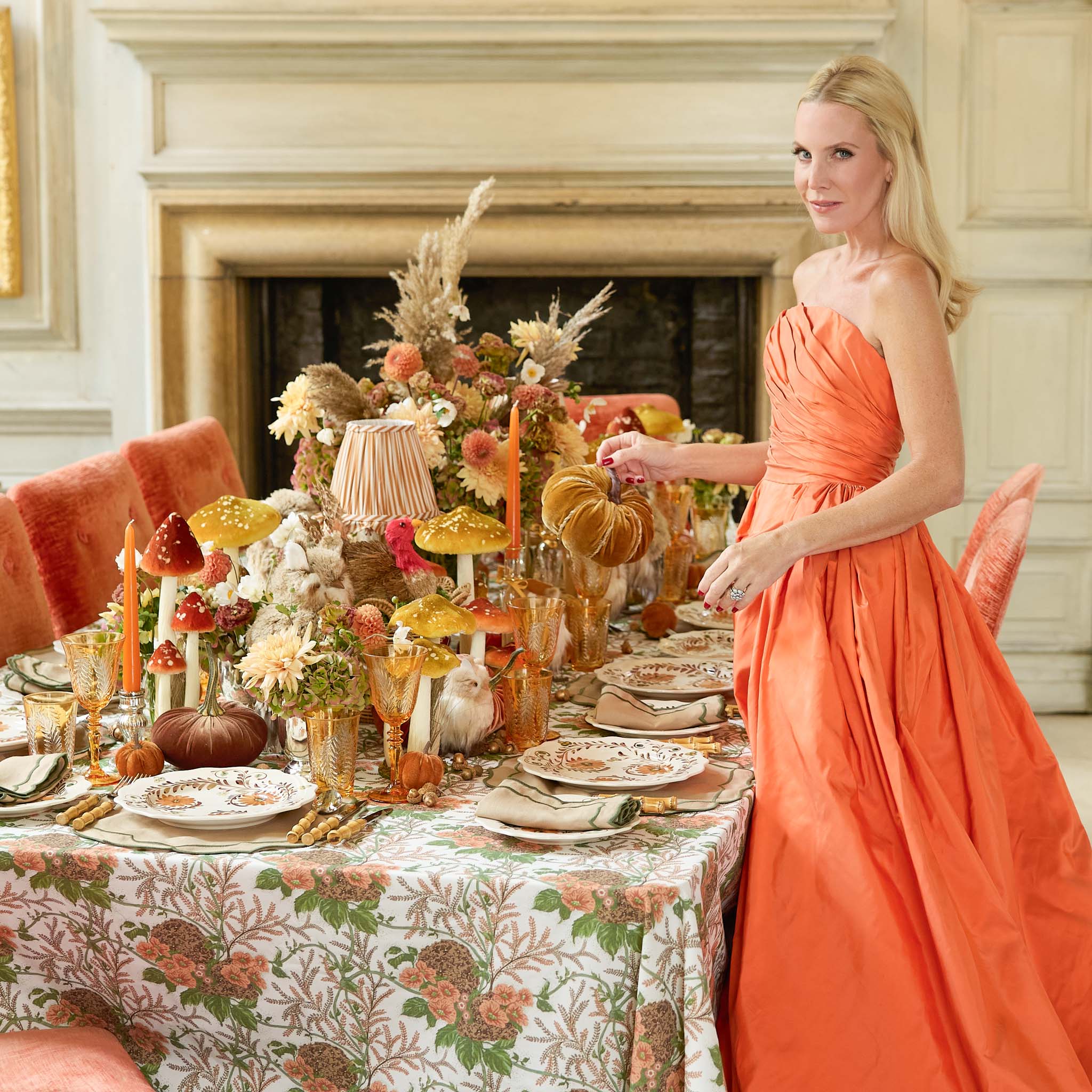 Autumn Flowers Starter Plate