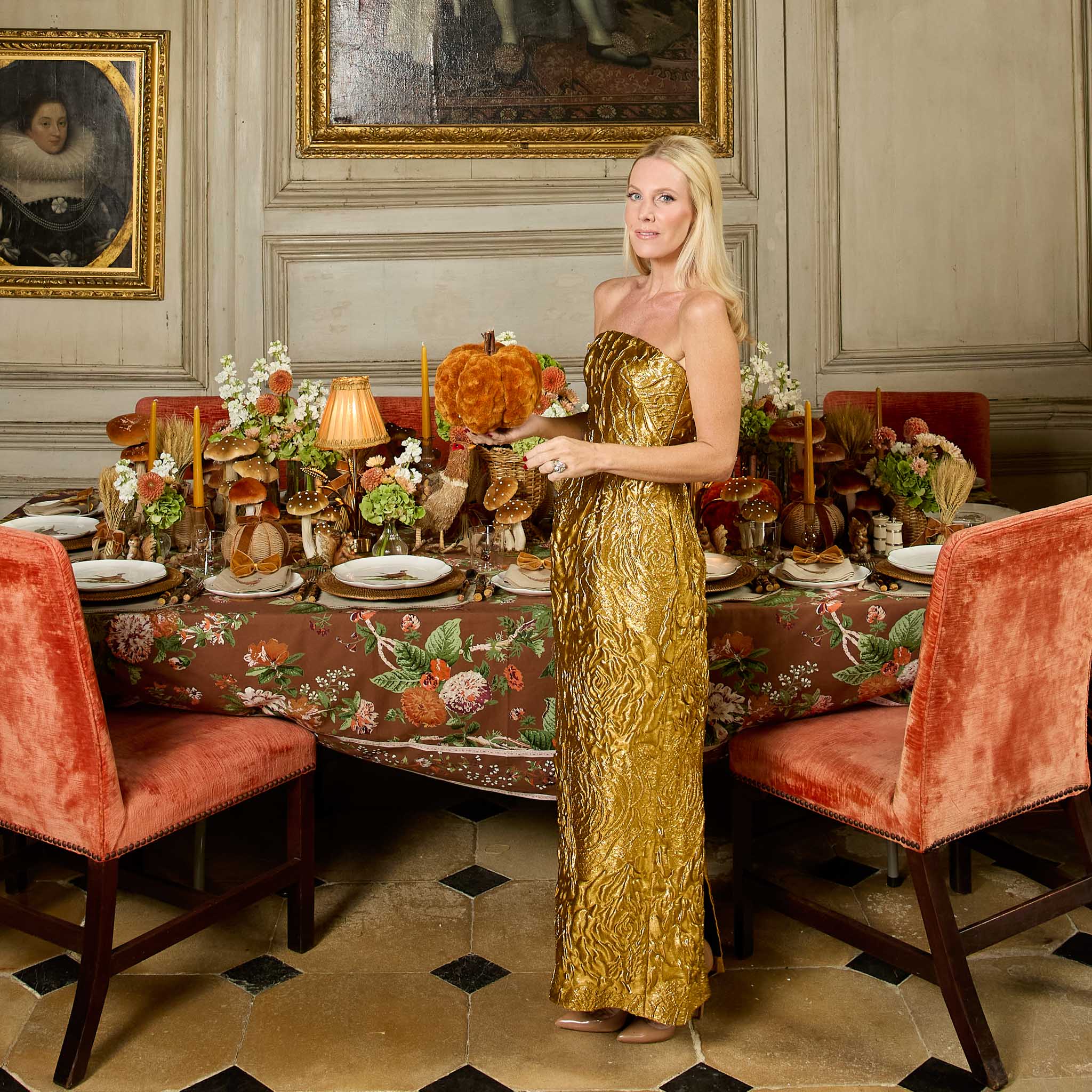 Scalloped Pheasant Dinner & Starter Plates (Set of 8)