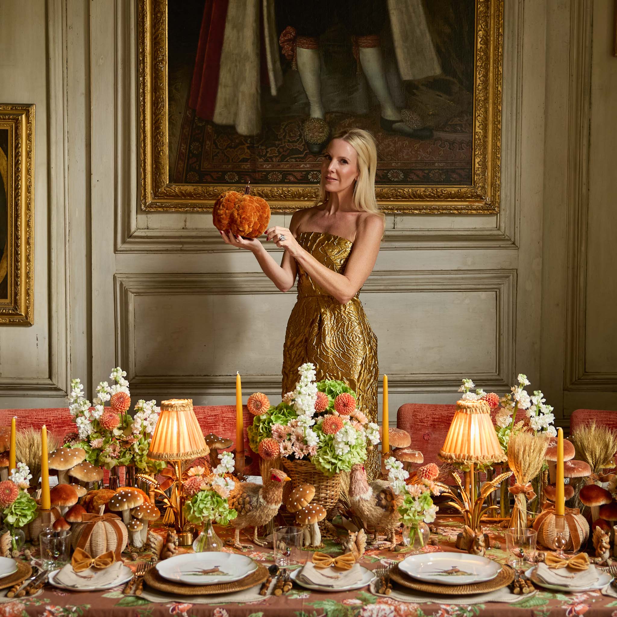 Eloise Taupe & Chocolate Linen Placemats (Set of 4)