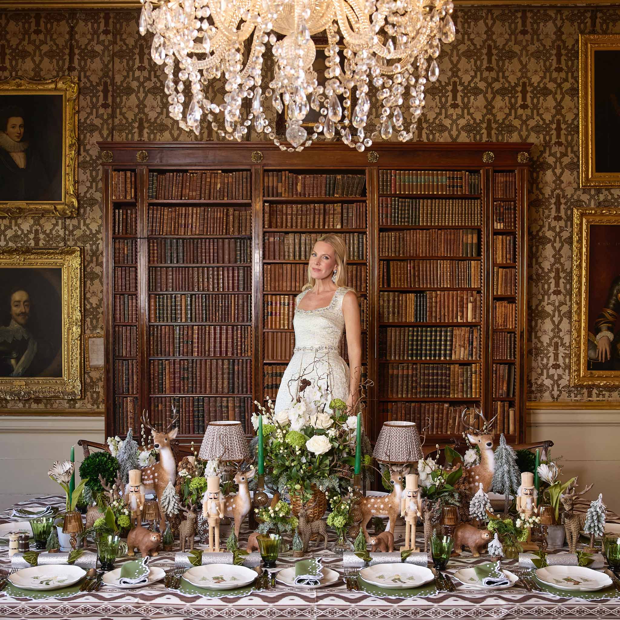 Large Rattan Reindeer (Pair) - 40cm