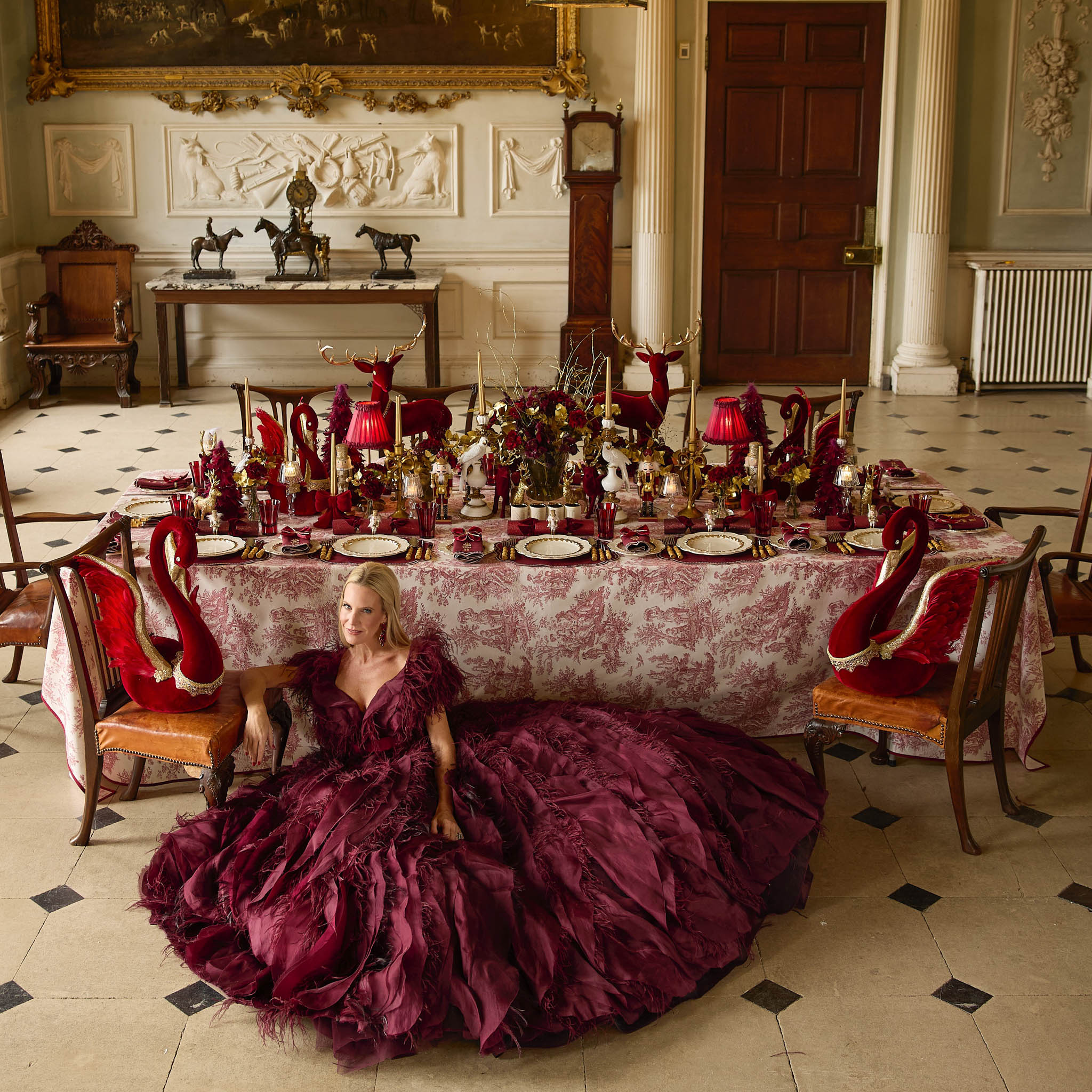 Claudette Toile Tablecloth