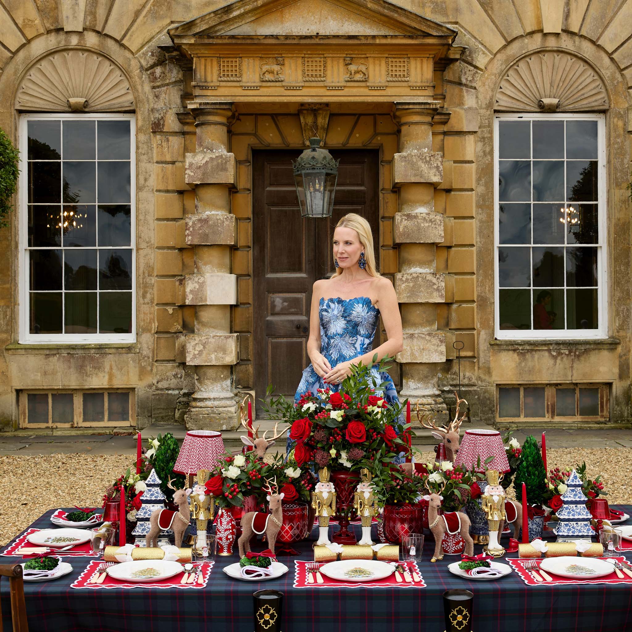 Mrs. Alice Christmas Tree Dinner & Starter Plates (Set of 8)