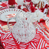 Add a touch of elegance to your dining experience with our Dappled White Water Jug.