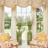 Adelaide Green Lattice Urn and Pedestal
