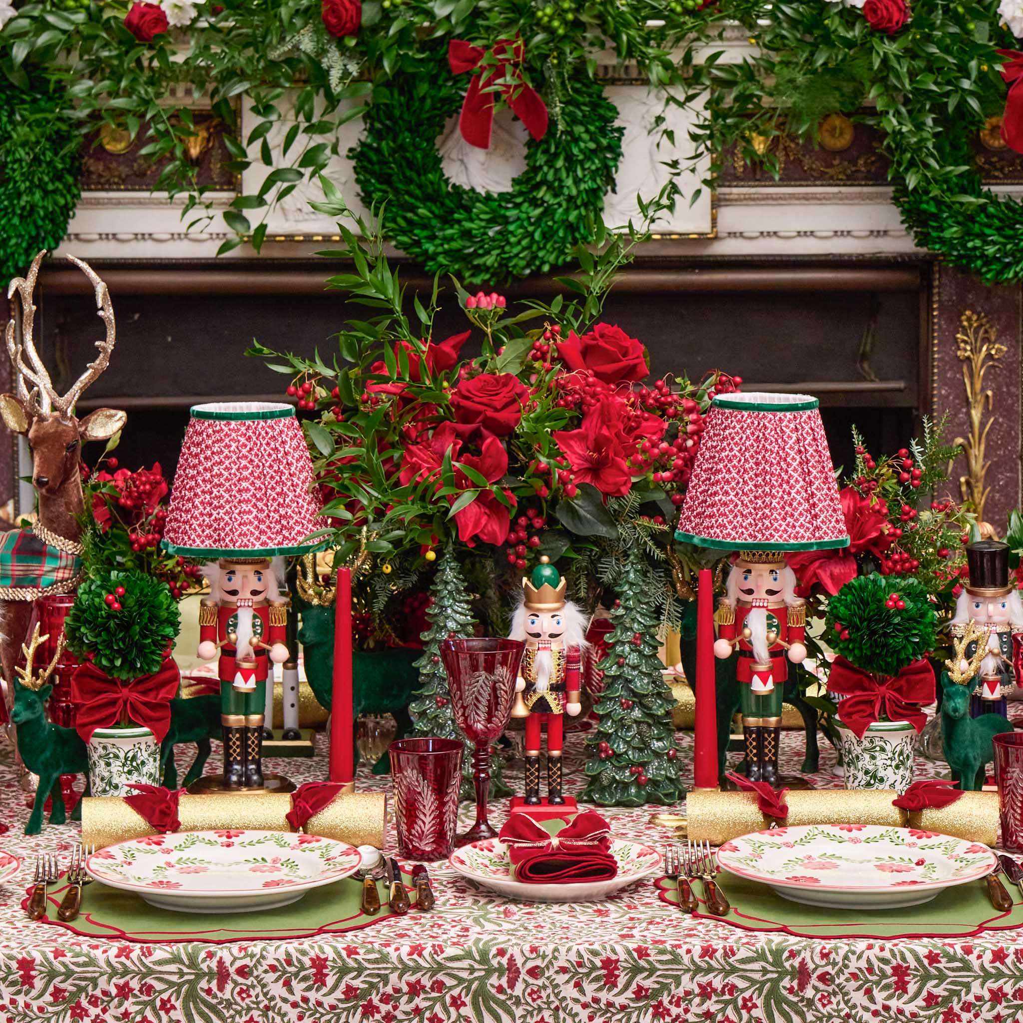 Green Ceramic Bow Candleholder (Pair)