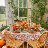 Set of plush velvet pumpkins, designed to depict a family.