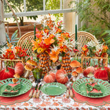 Arrangement of velvet pumpkins, evoking a sense of familial togetherness.