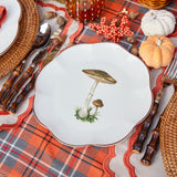 Integrate the intricate design and elegance of the Scalloped Mushroom Starter Plates into your table setting (Set of 28).
