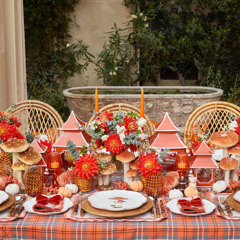 Set a charming table with Scalloped Mushroom Plates.