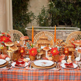 Fife tartan-inspired tablecloth featuring a classic pattern.