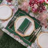 Mary Green & Pink Napkins (Set of 4)