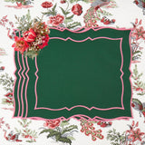 Mary Green & Pink Placemats (Set of 4)