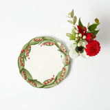 Make your holiday gatherings extra special with the Red Berry Starter Plate, an elegant plate that complements your table setting and adds a unique twist to your festive occasions.