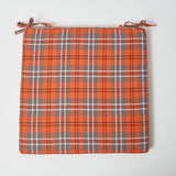 Fife tartan seat pad cushion in traditional Scottish style.