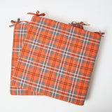 Seat pad cushion featuring the classic Fife tartan pattern.