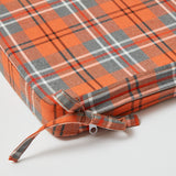 Seat pad cushion adorned with the timeless Fife tartan.