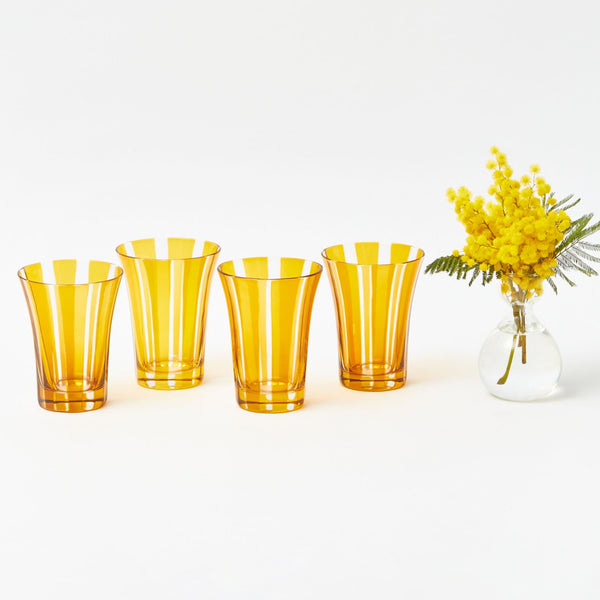 Yellow Positano Glasses (Set of 4)