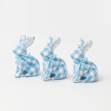 Blue Gingham Bunny (Set of 3)