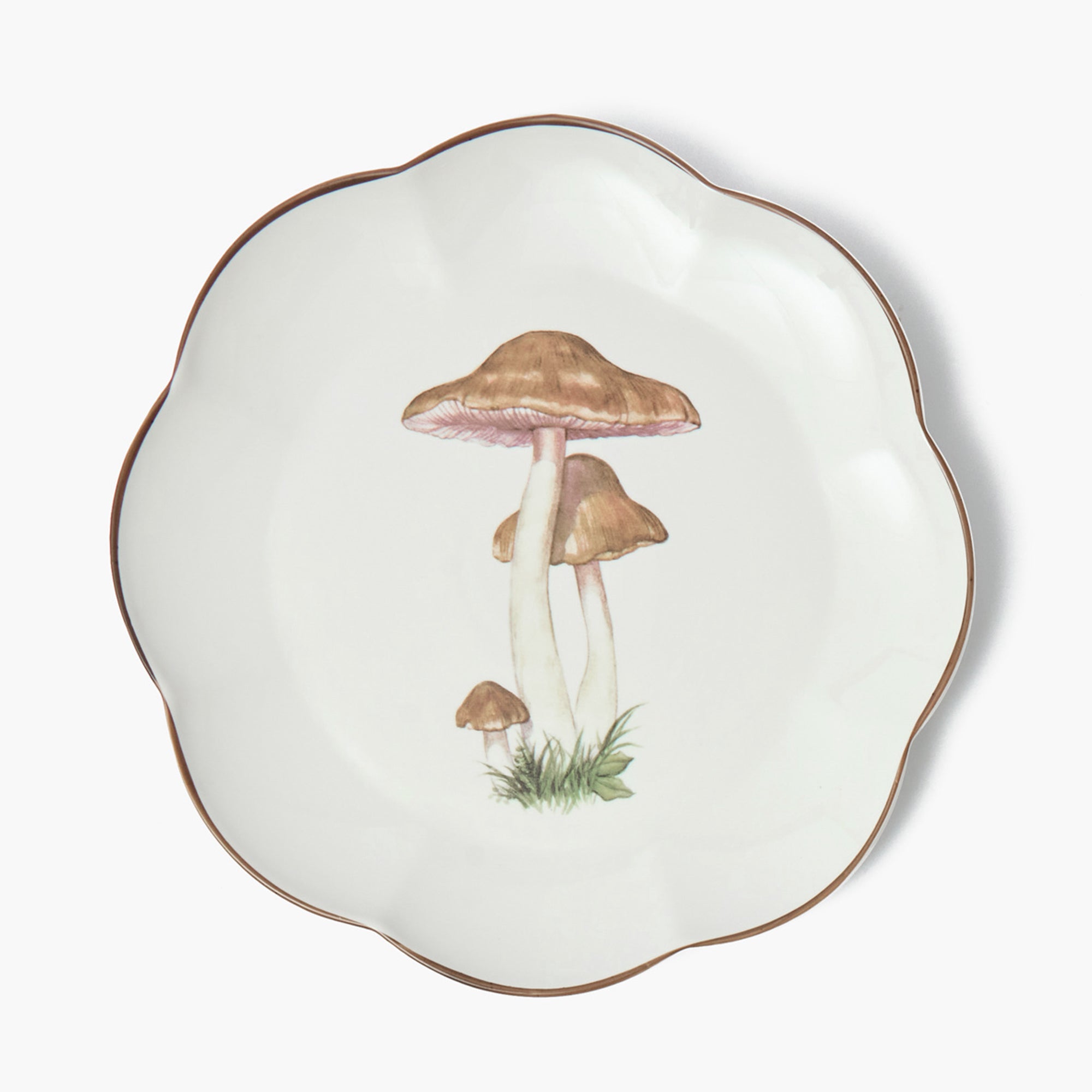 Scalloped Mushroom Dinner Plate