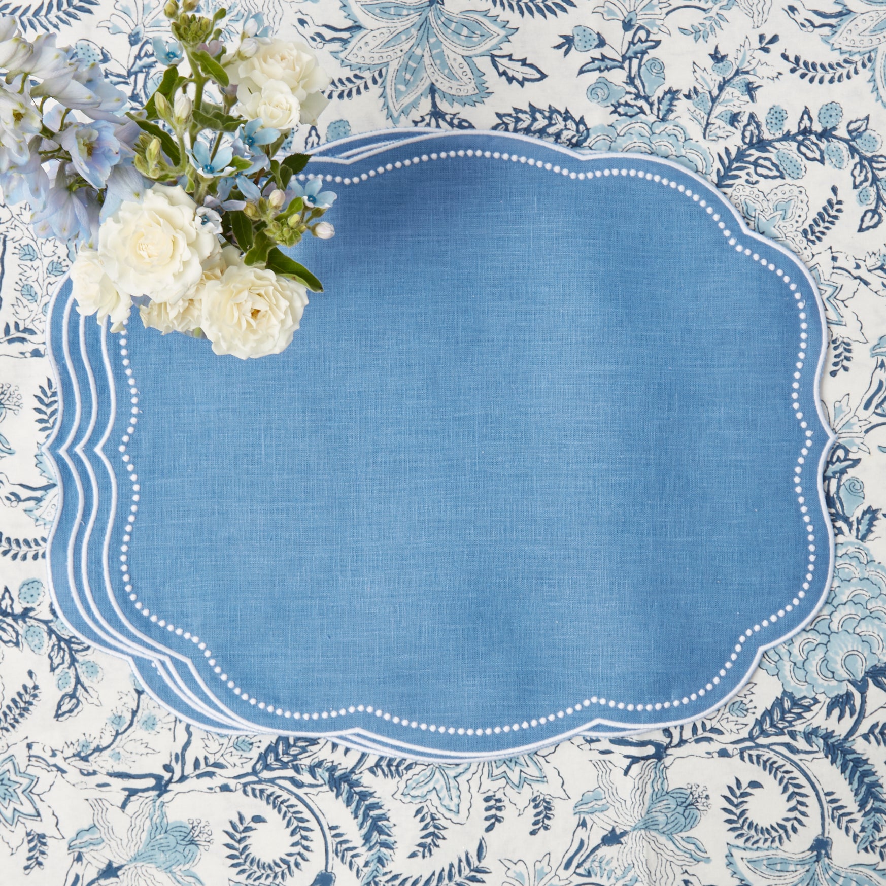Eloise Blue Placemats (Set of 4)