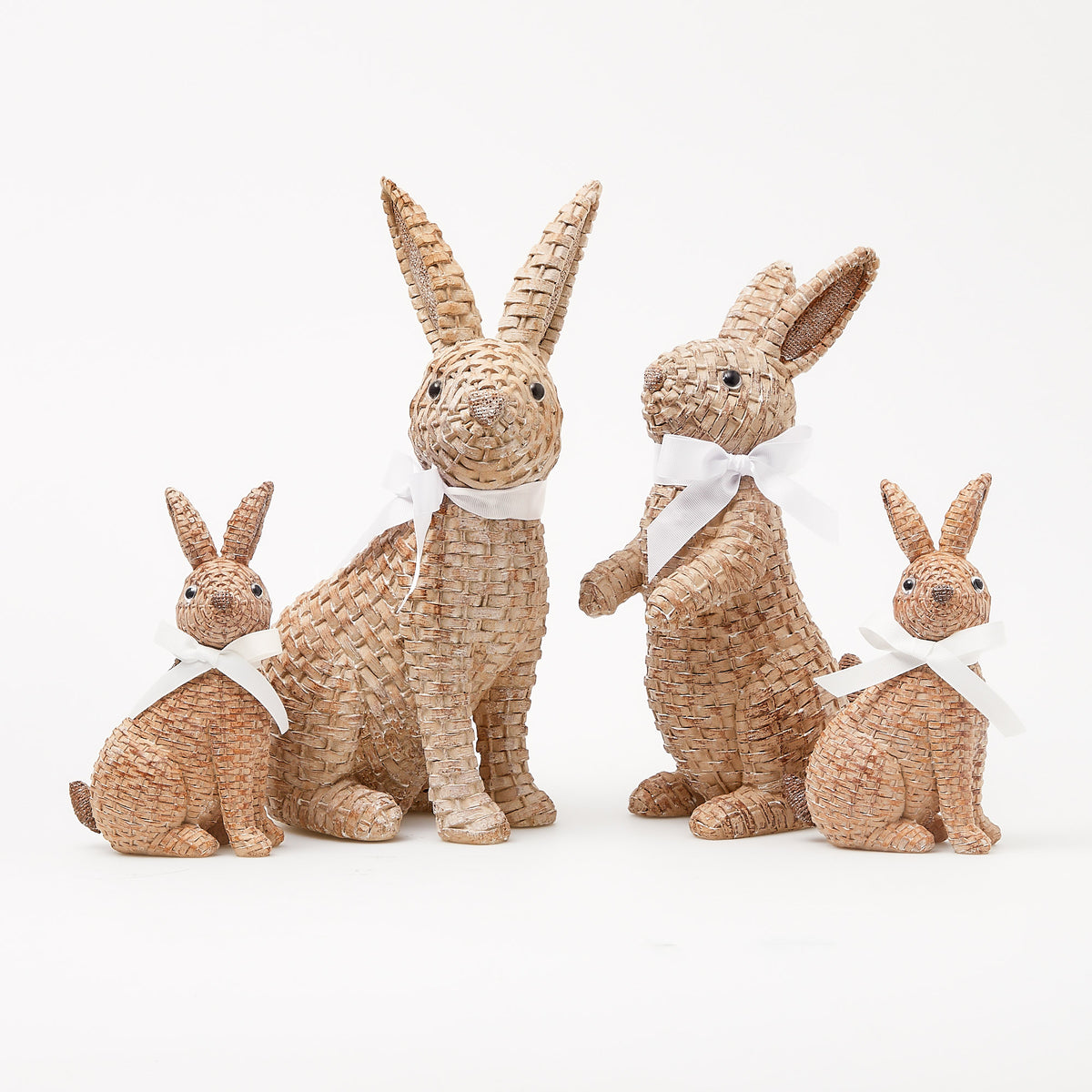 Mrs Rabbit Rattan Rabbit Family