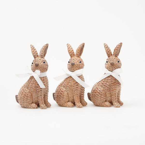 Small Rattan Rabbit (Trio)