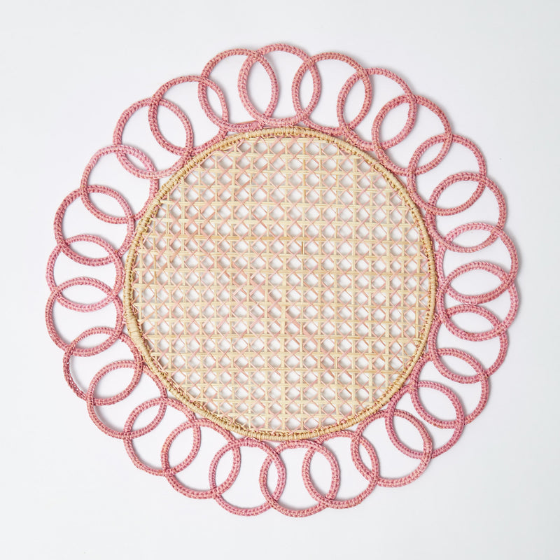 Pink Pia Woven Placemats (Set of 4)