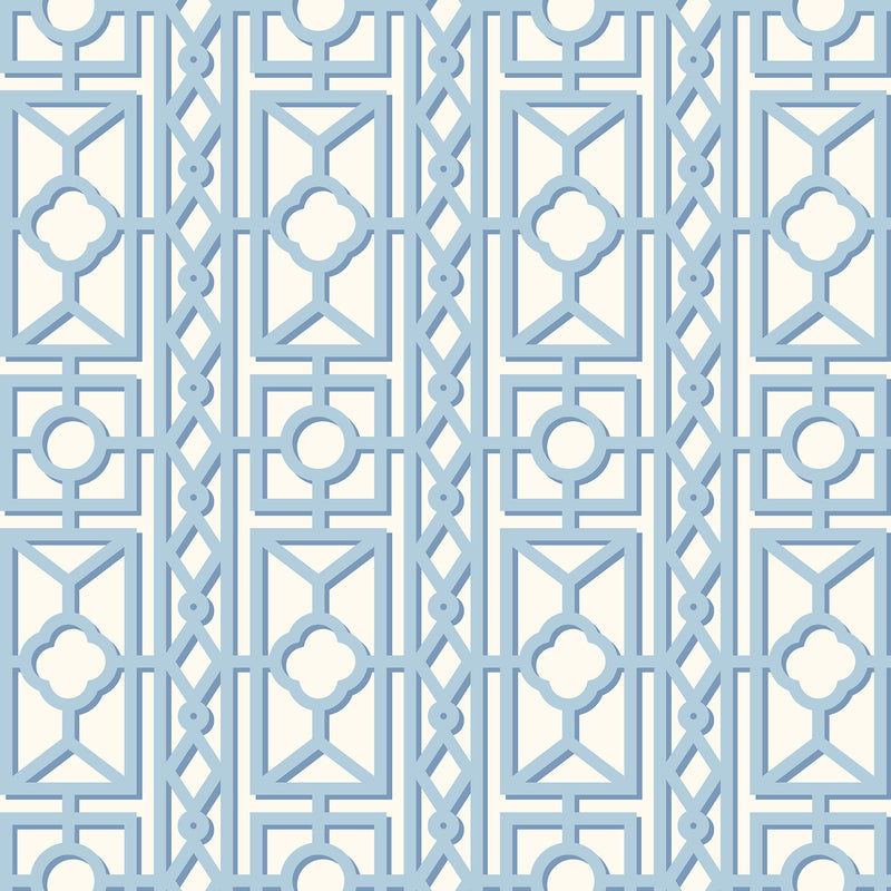 Blue Pavilion Wallpaper