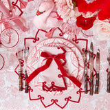 Angelina Pink & Red Placemats (Set of 4)