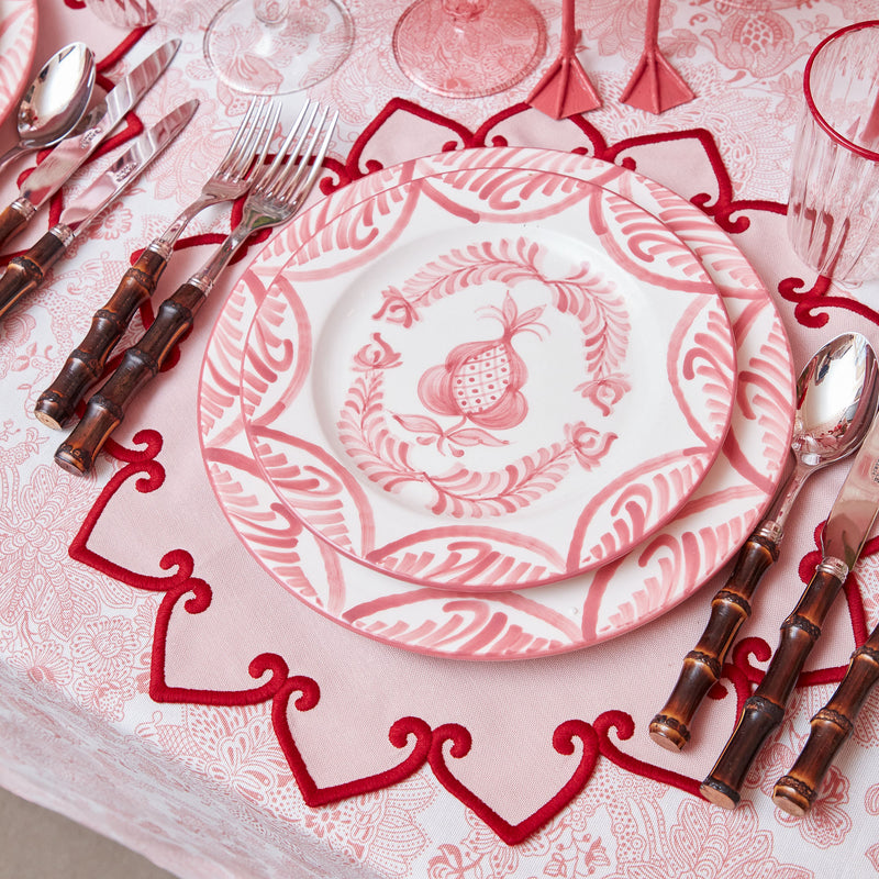 Angelina Pink & Red Placemats (Set of 4) Mrs. Alice