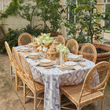 Ikat-inspired elegance: Putty Ikat Tablecloth for a refined look.