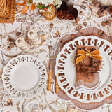 Add a touch of distinctive style to your holiday decor with the White Lace Starter Plate Set, perfect for creating a unique and inviting Christmas atmosphere while serving your holiday appetizers.