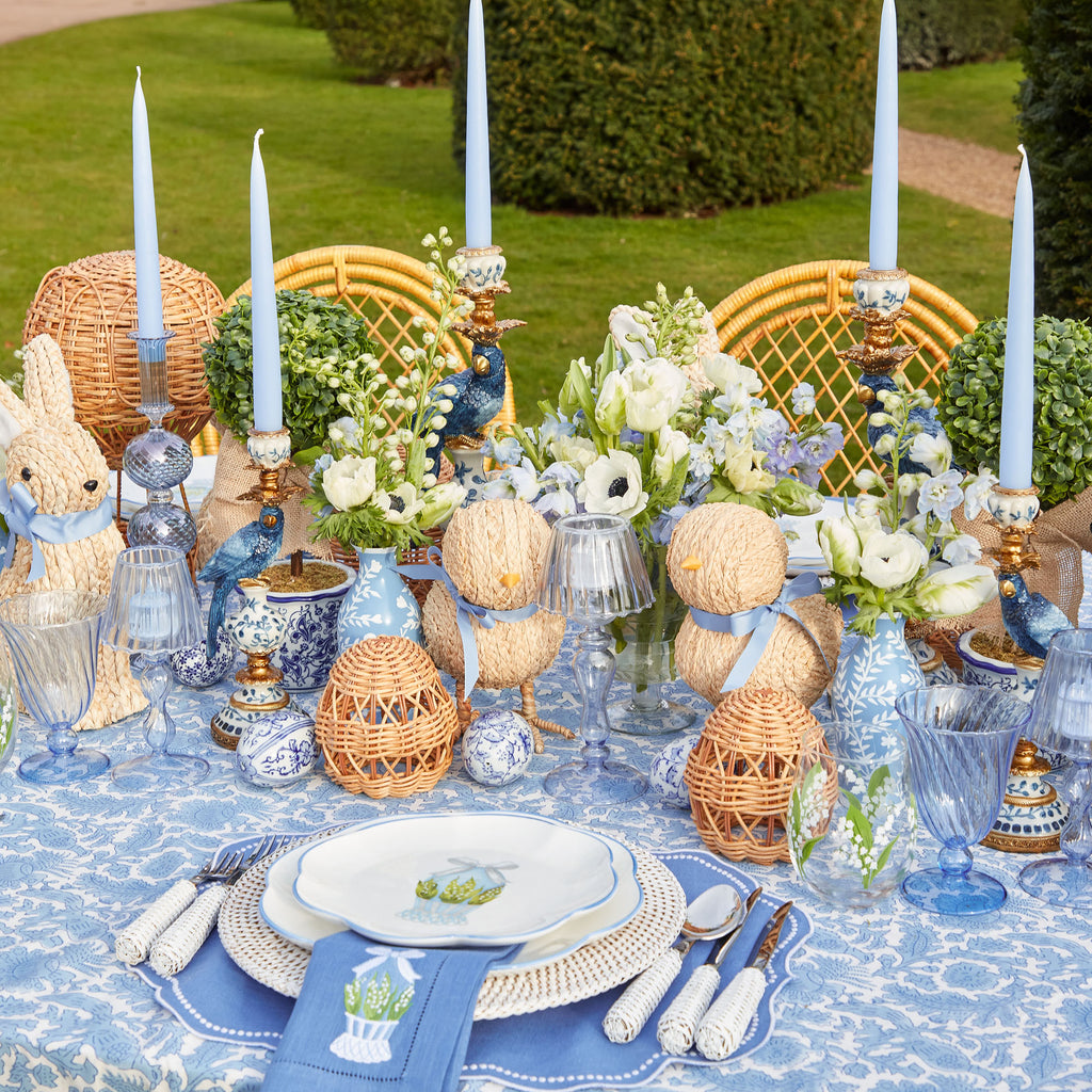 Blue Parrot Candle Holder Set Mrs. Alice