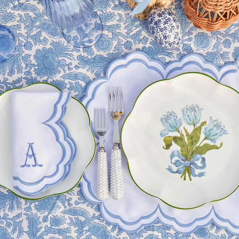 Serena White Placemats (Set of 4)