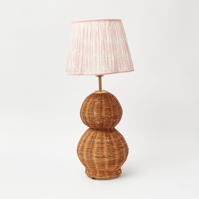 Pink Fern Scalloped Lampshade (30cm)
