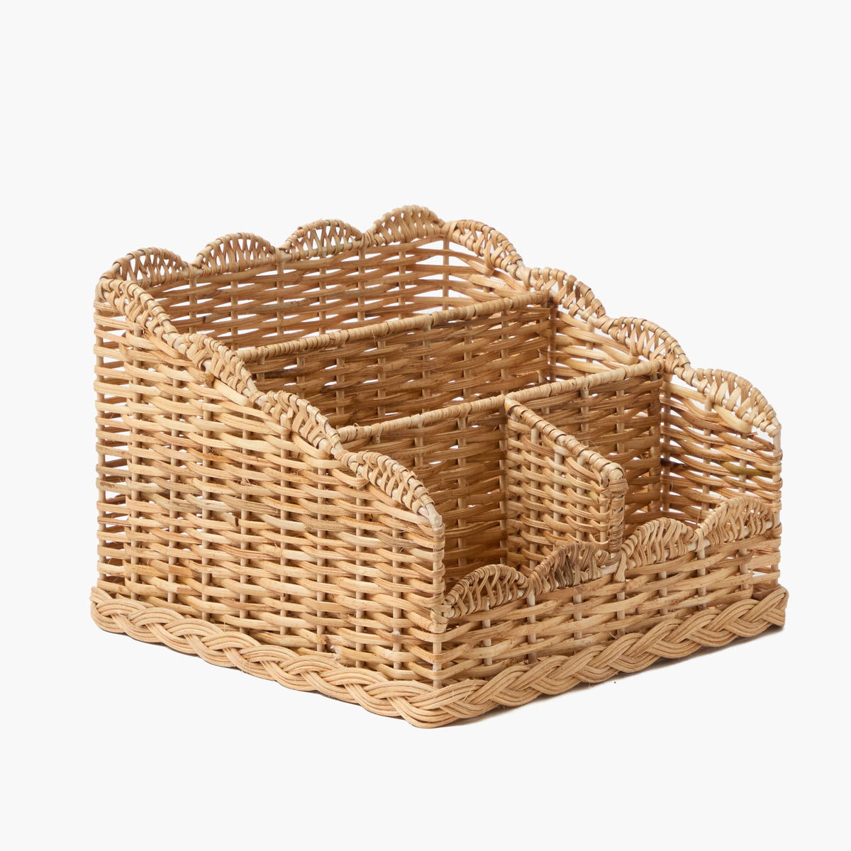 Inverted Letter Rack Rattan Braided Letter Rack