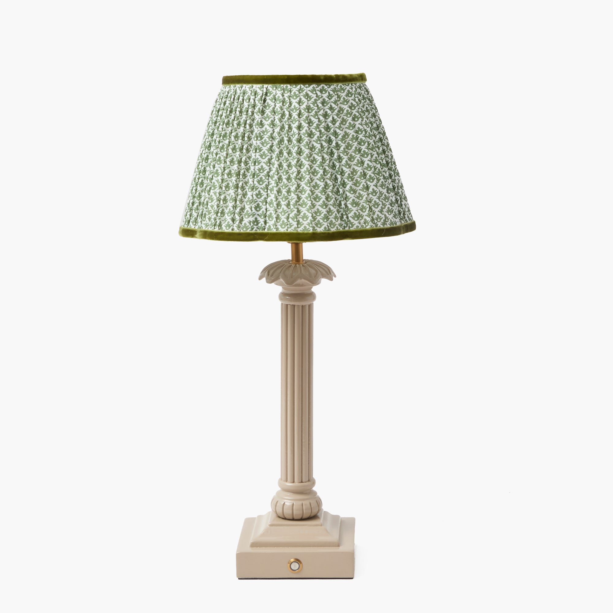 Olive Lotus Lampshade (22cm)