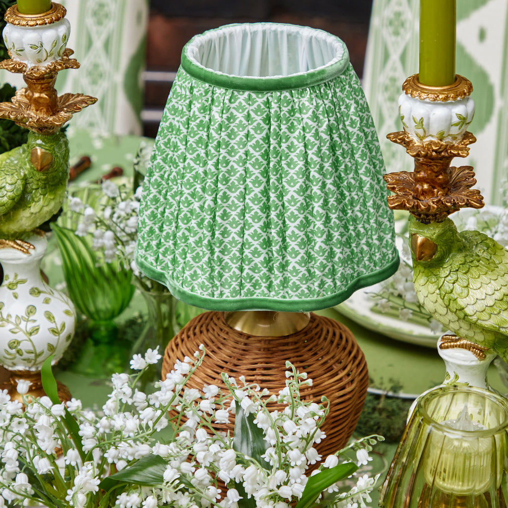 Trio of Rechargeable Rattan Lamp Stands– Mrs. Alice