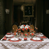 Make each sip a celebration of the holiday season with our Set of 4 Red Rim Water Glasses.
