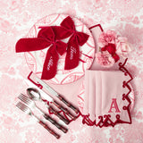 Personalisable Berry Red Napkin Bow