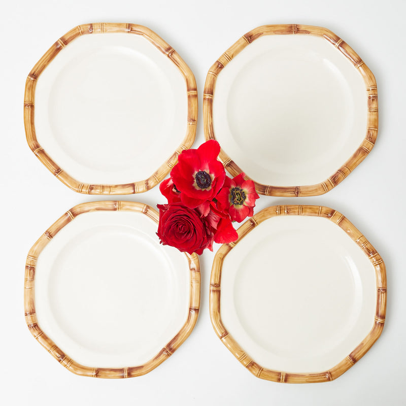 Geometric Bamboo Dinner Plate (Set of 4)