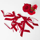 Ruby Red Velvet Bow (Set of 4) - 20cm
