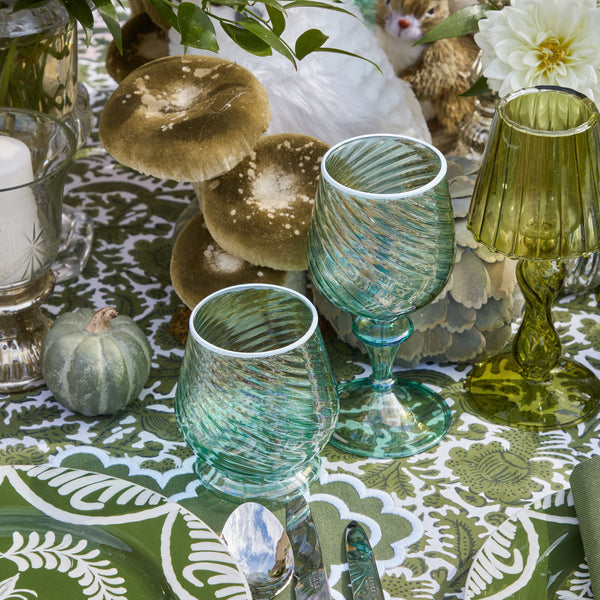 Green Tulip Water Glass (Set of 4) – Mrs. Alice