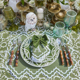 Infuse your surroundings with woodland magic using the Small Green Velvet Mushroom Set, a cozy addition.