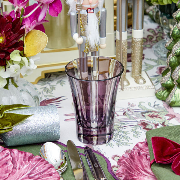 These stunning Aubergine Positano Glasses are perfect for special occasions.
