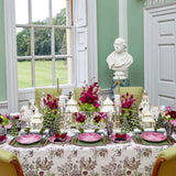 Impress your guests with Eloise Green & Purple Napkins, offering a luxurious and colorful backdrop for your meals.