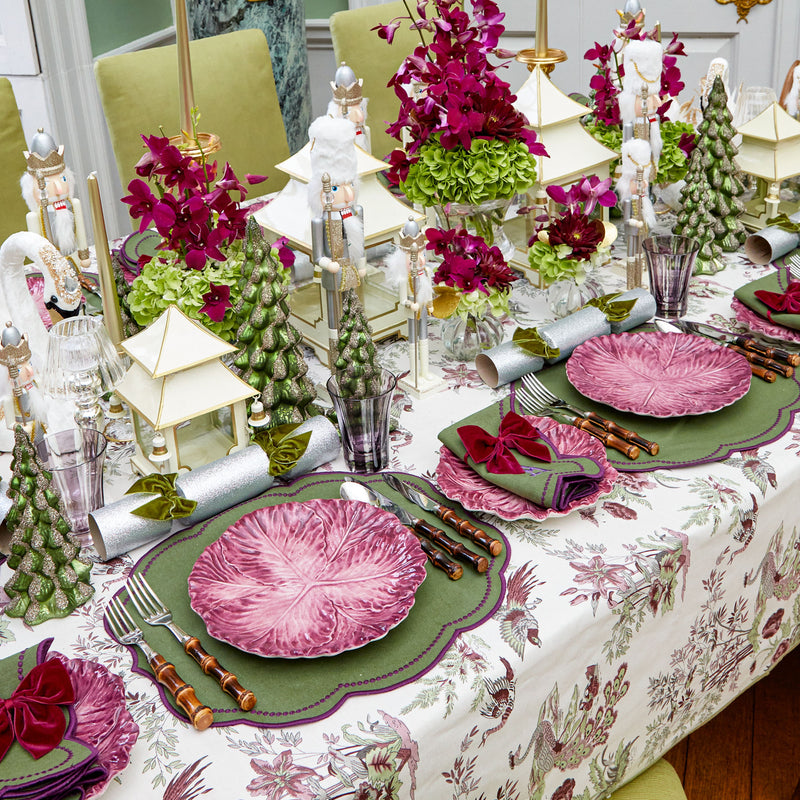 Make a statement with Eloise Green & Purple Napkins, turning your dining table into a canvas of elegance and style.